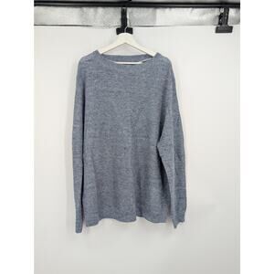 Tommy Bahama XXL 100% Linen Blue Open Weave Sweater Light Weight Beachy Vacation